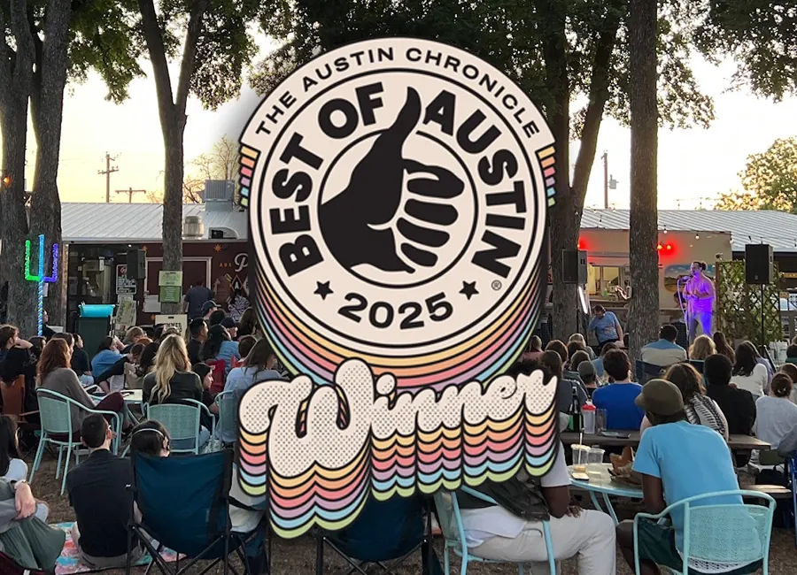 Hyde Park Storytelling crowd with Best of Austin 2025 recognition